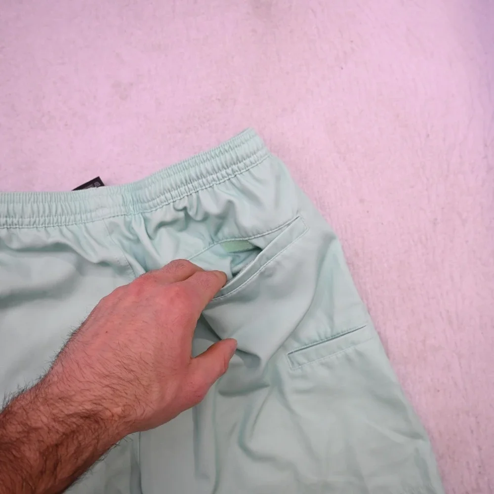 Huk Fishing Swim‎ Trunks Aqua Performance Netted W/ Pockets Mens Medium x 6